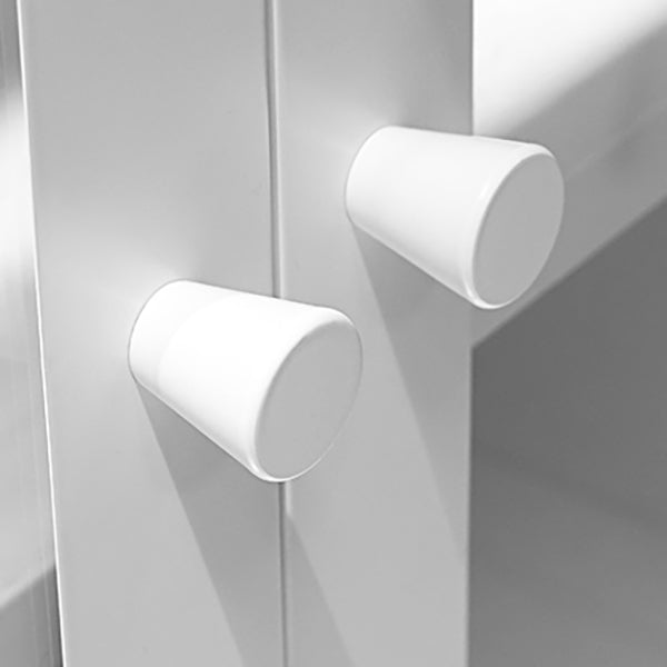 Libreria standard verticale in acciaio scandinavo con porta di vetro tempestiva chiara