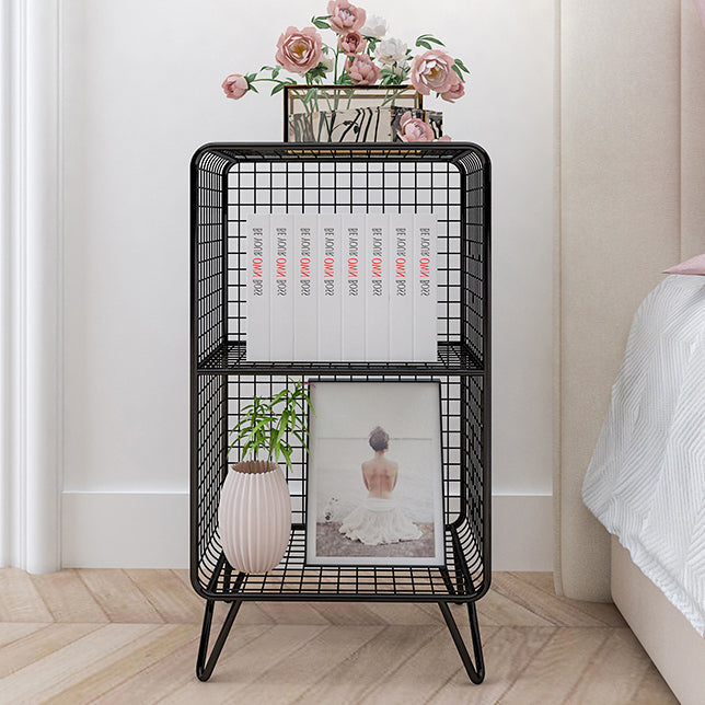 Moderne Metall Standard Bücherregal Gold und Black Iron Closed Back Bücherregal