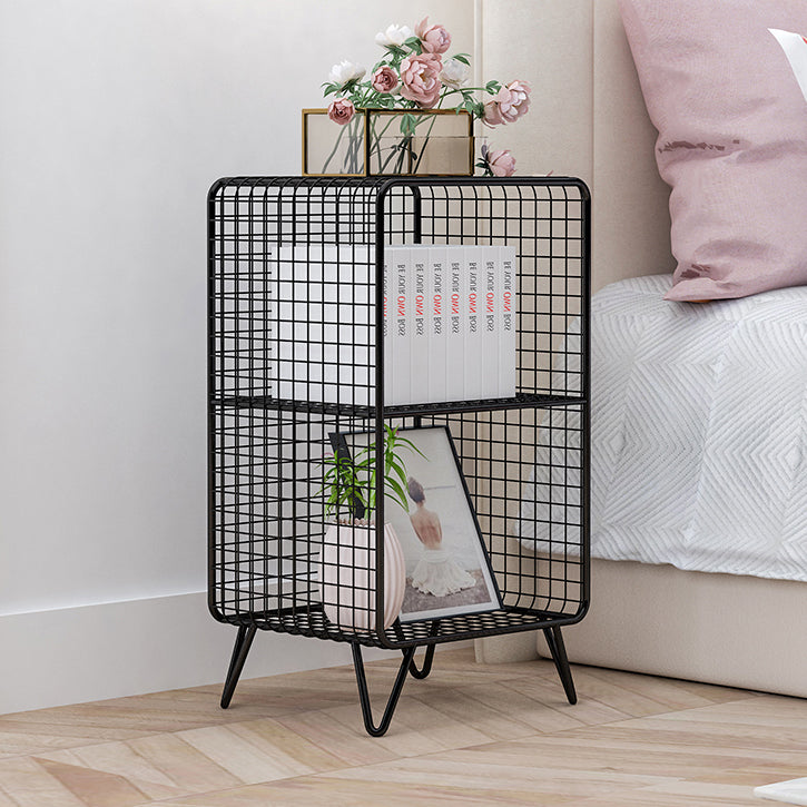 Moderne Metall Standard Bücherregal Gold und Black Iron Closed Back Bücherregal