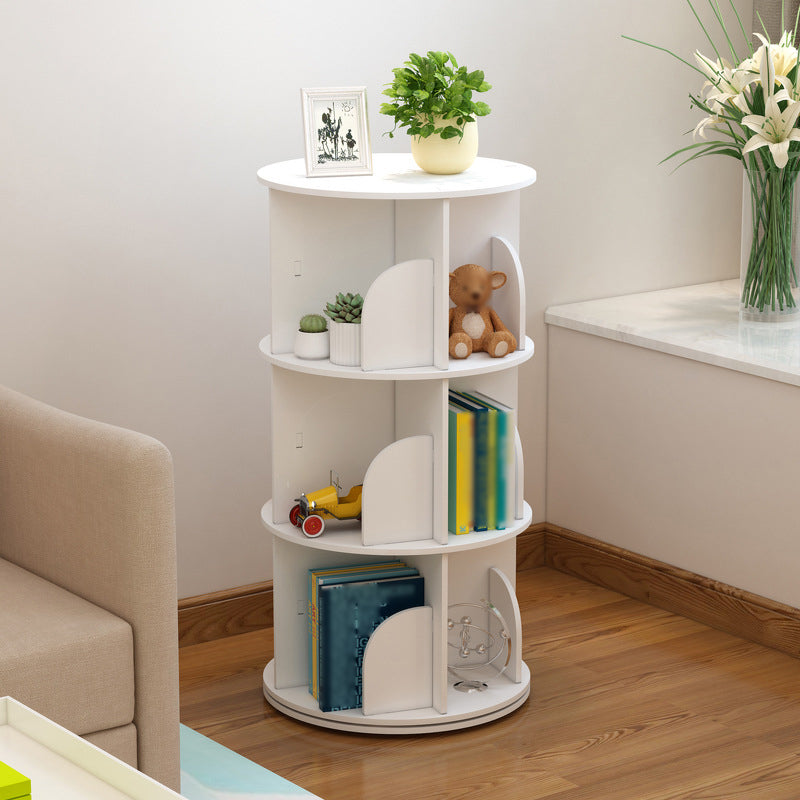 Libreria per angoli angoli di legno fabbricato bianco contemporaneo chiuso.