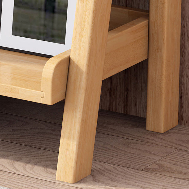 Moderner Leiter -Buchhandlung mit Massivholz Offenes Regal Bücherregal