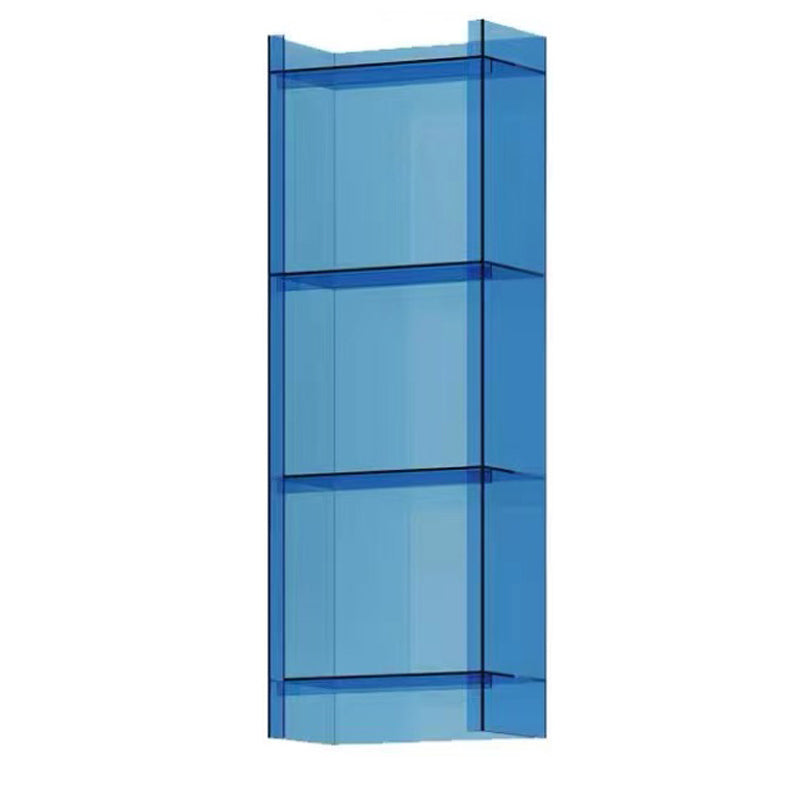 Acrylic Bookshelf Scandinavian Style Closed Back Bookcase for Office and Study Room