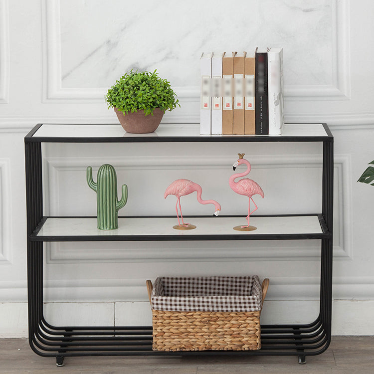 Libreria a spalla di scaffale in stile glam per ufficio e sala da studio