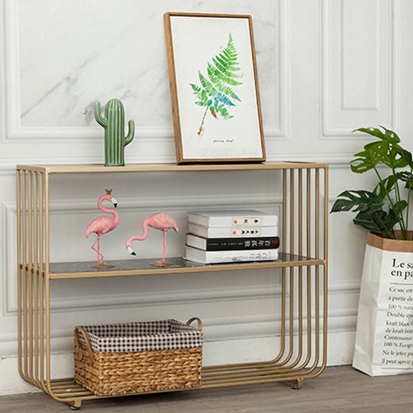 Libreria a spalla di scaffale in stile glam per ufficio e sala da studio