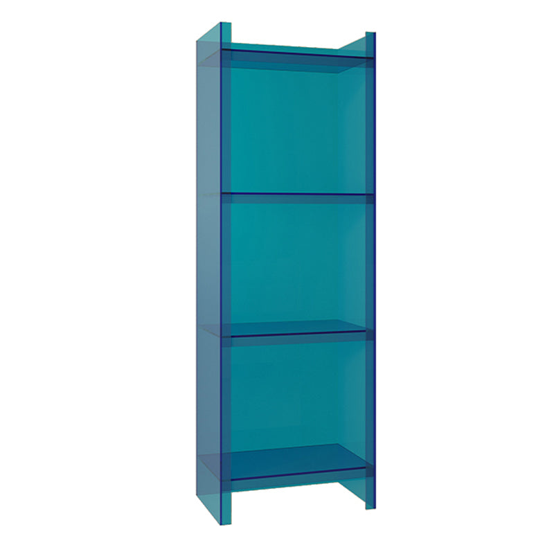 Scandinavian Style Shelf Bookcase Acrylic Closed Back Bookshelf for Office and Study Room