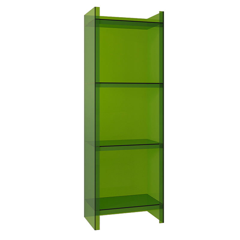 Scandinavian Style Shelf Bookcase Acrylic Closed Back Bookshelf for Office and Study Room
