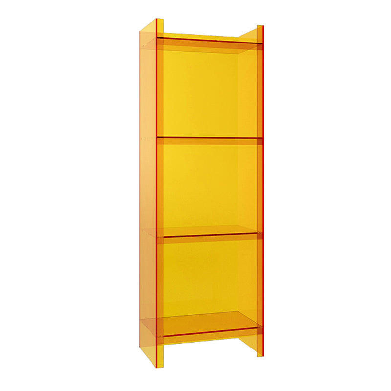 Scandinavian Style Shelf Bookcase Acrylic Closed Back Bookshelf for Office and Study Room