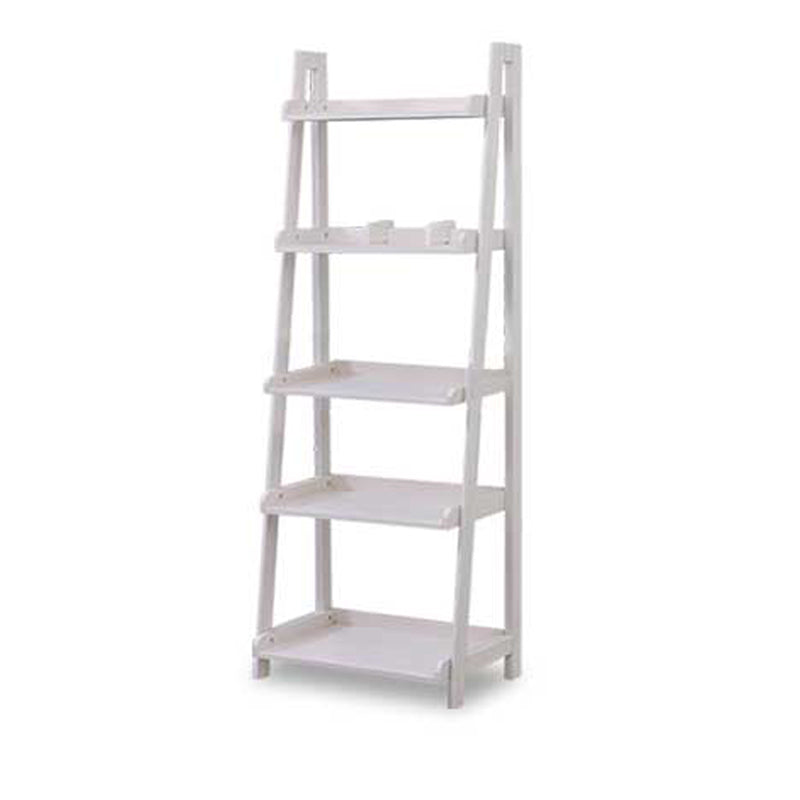 Moderne Style Ladder Bookshelf Massivholzregal Bücherregal für das Studienraum