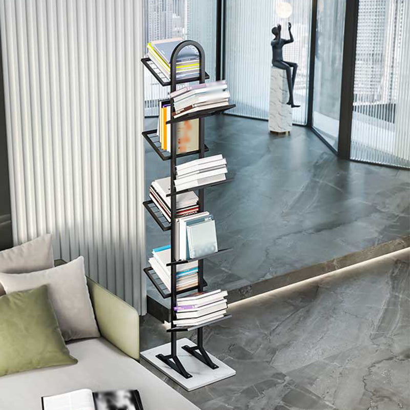 Modern Style Metal Bookshelf Etagere Shelf Bookcase for Home