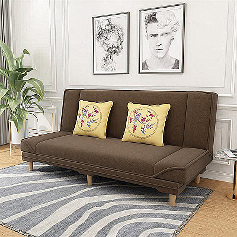 Tight Back Linen Armless Sofa with Foldable and Wear-resisting for Apartment