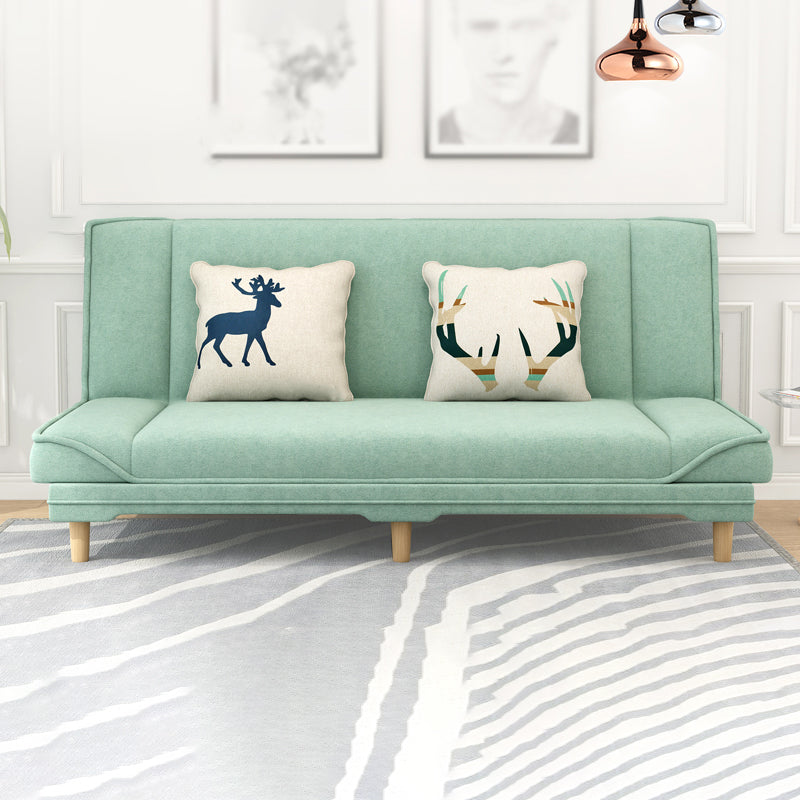 Tight Back Linen Armless Sofa with Foldable and Wear-resisting for Apartment