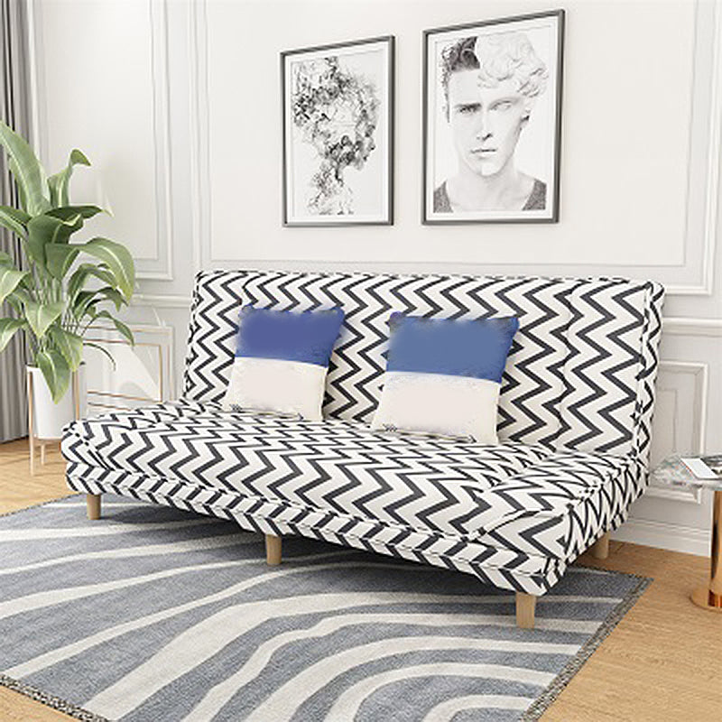 Tight Back Linen Armless Sofa with Foldable and Wear-resisting for Apartment