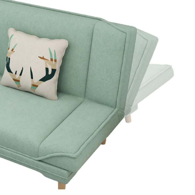 Tight Back Linen Armless Sofa with Foldable and Wear-resisting for Apartment