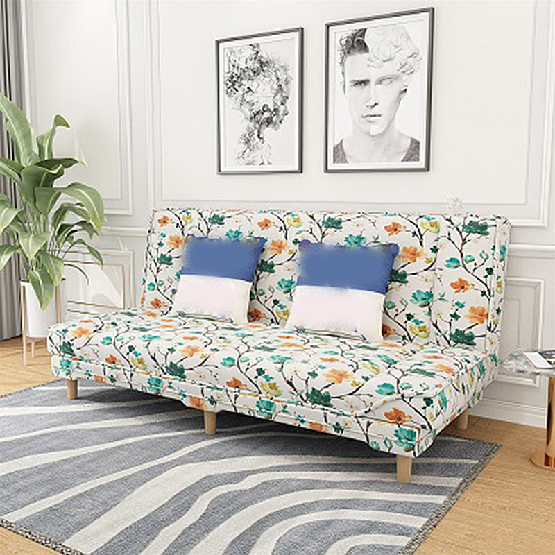 Tight Back Linen Armless Sofa with Foldable and Wear-resisting for Apartment