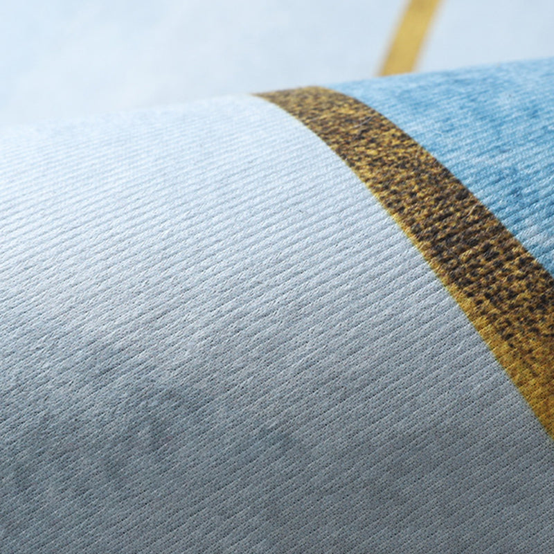 Dunkelbrauner moderner Teppich Polyester Medaillon Teppich Färbung Resistenter Bereich Teppich für Wohnzimmer