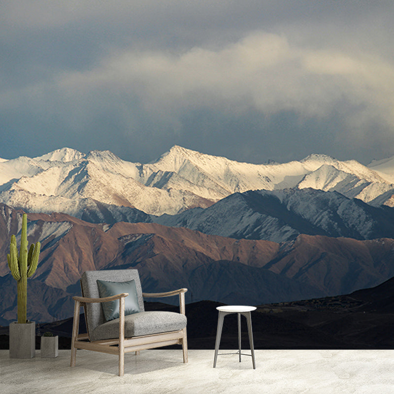 Majestic Mountains Mildew Resistant Mural Wallpaper Living Room Wall Mural