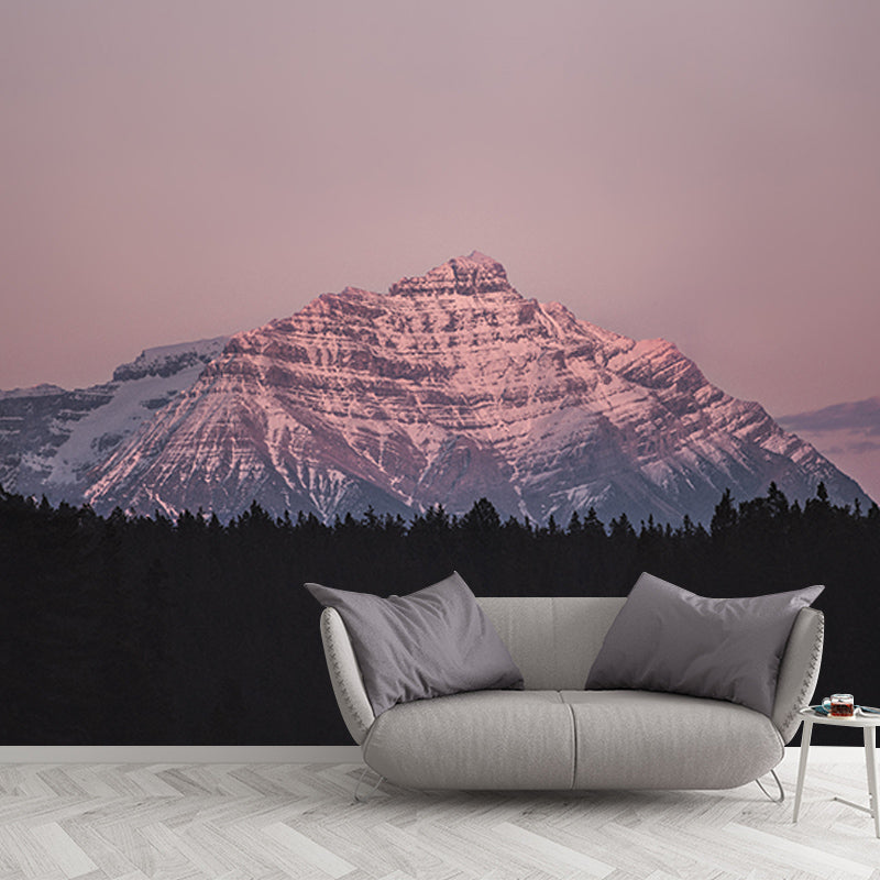 Modern Photography Mural Wallpaper Majestic Mountains Living Room Wall Mural