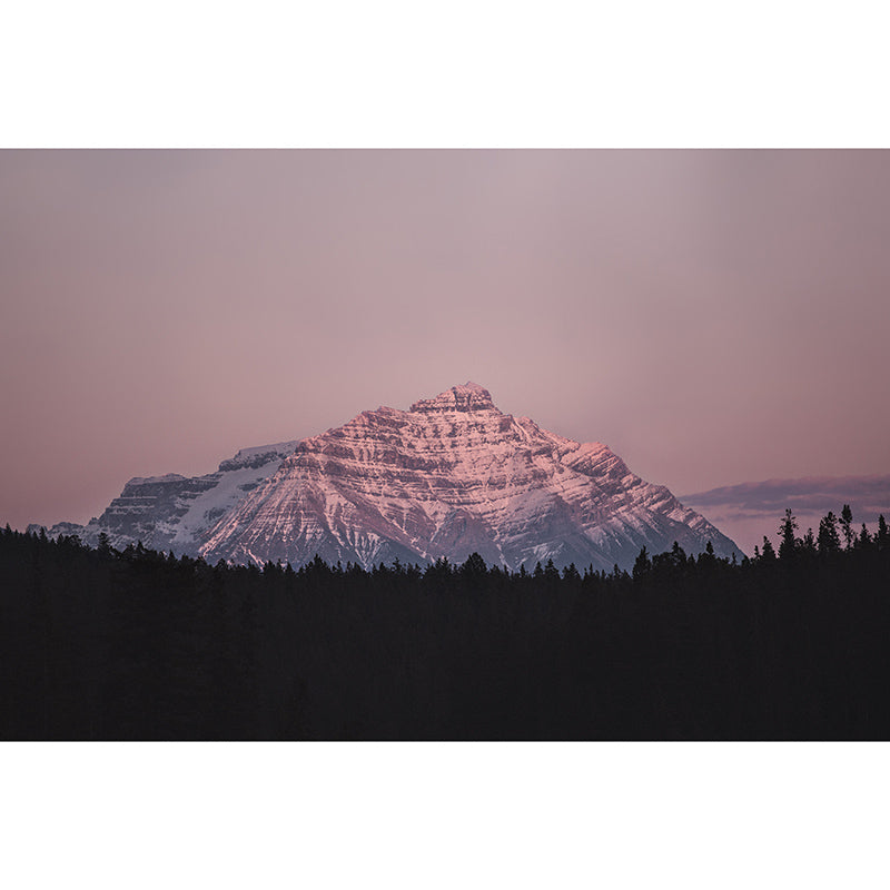 Modern Photography Mural Wallpaper Majestic Mountains Living Room Wall Mural