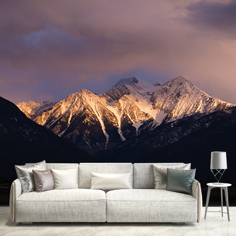 Decorative Photography Mural Wallpaper Majestic Mountains Indoor Wall Mural