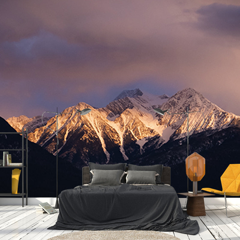 Decorative Photography Mural Wallpaper Majestic Mountains Indoor Wall Mural