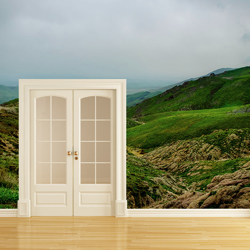 Majestic Mountains Photography Mural Wallpaper Environment Friendly Living Room Wall Mural