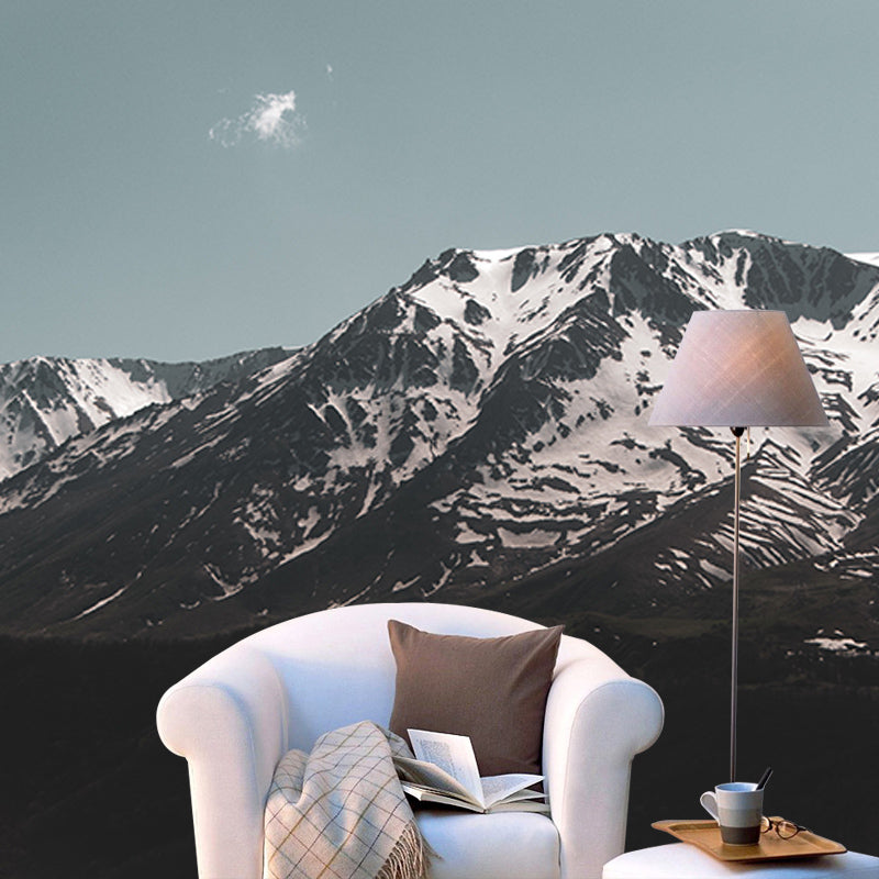 Majestic Mountains Photography Mural Wallpaper Environment Friendly Living Room Wall Mural