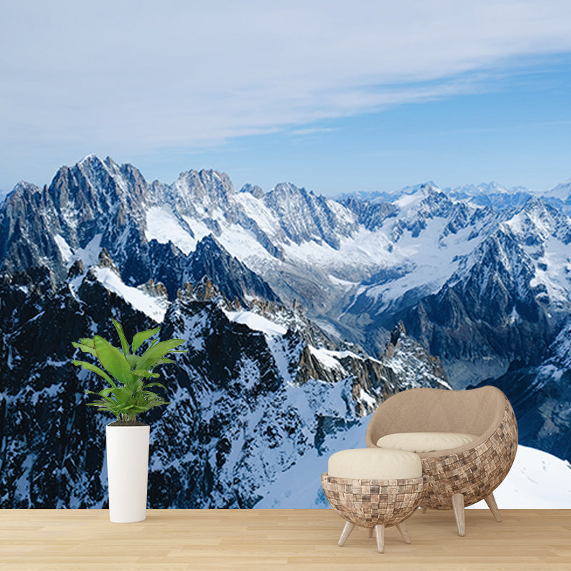 Photography Stain Resistant Mural Wallpaper Majestic Mountains Indoor Wall Mural