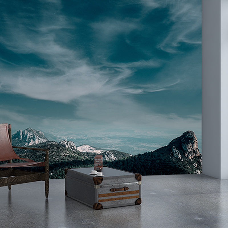 Environmental Wall Mural Wallpaper Majestic Mountains Living Room Wall Mural
