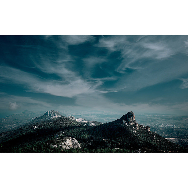 Environmental Wall Mural Wallpaper Majestic Mountains Living Room Wall Mural