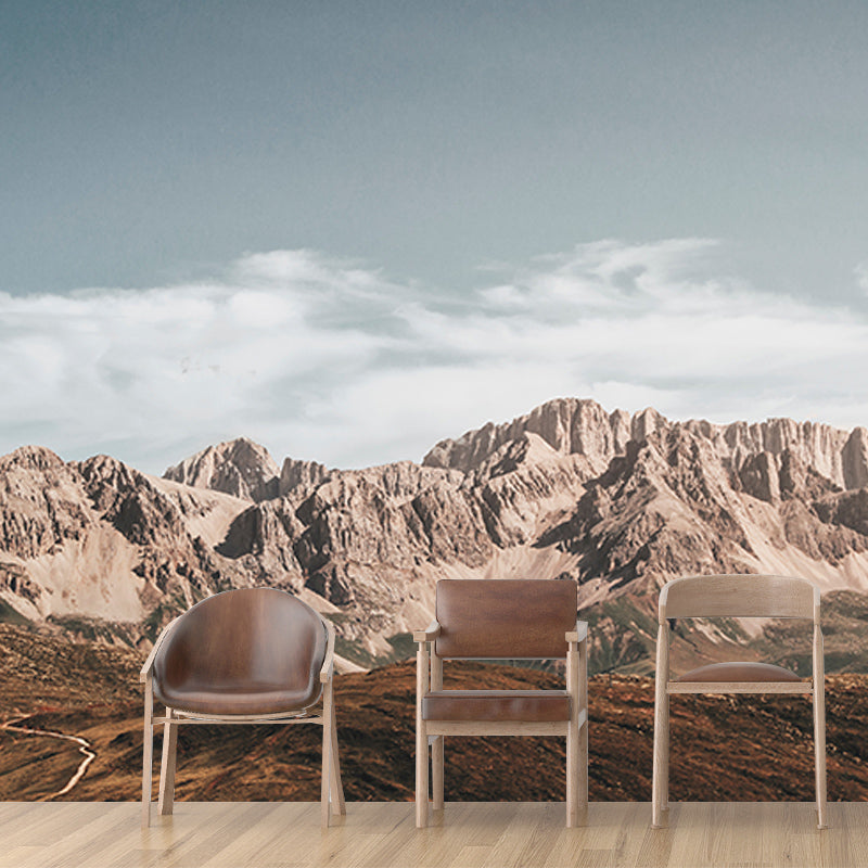 Majestic Mountains Mildew Resistant Wallpaper Photography Sleeping Room Wall Mural