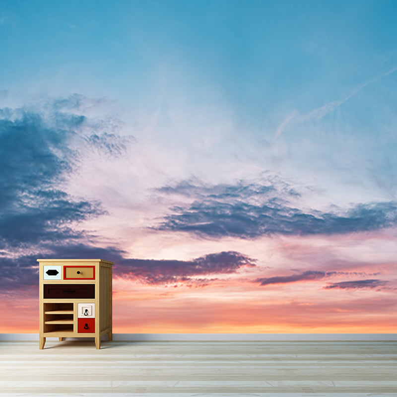 Photography Stain Resistant Mural Wallpaper Sky Sleeping Room Wall Mural