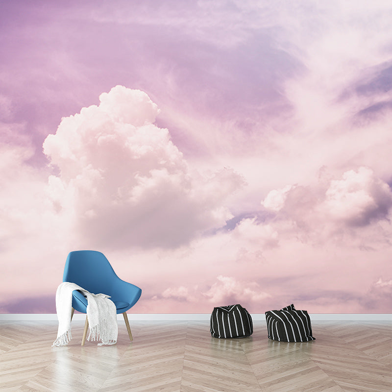 Modern Style Mural Wallpaper Sky Environment Friendly Bedroom Wall Mural