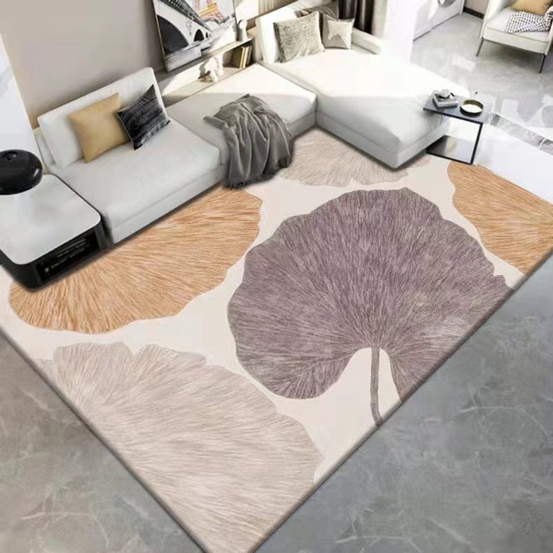 Gray Modern Carpet Polyester Hexagon Carpet Washable Carpet for Home Decor