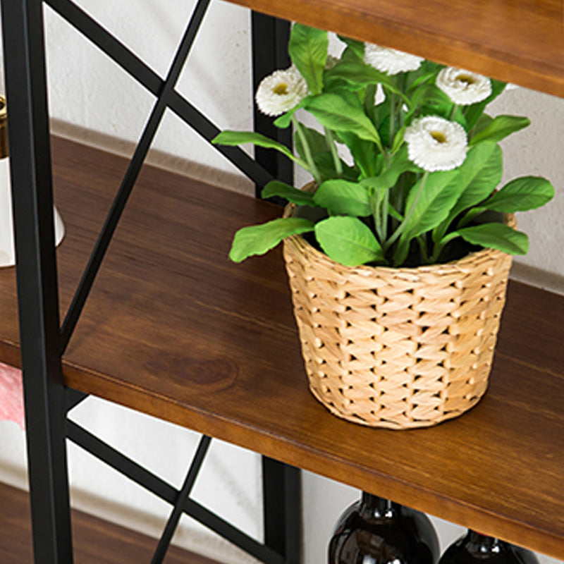 Holzbücherschild -Wand -Relf -Bücherregal für den industriellen Stil