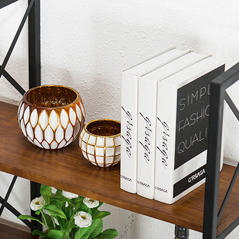 Holzbücherschild -Wand -Relf -Bücherregal für den industriellen Stil