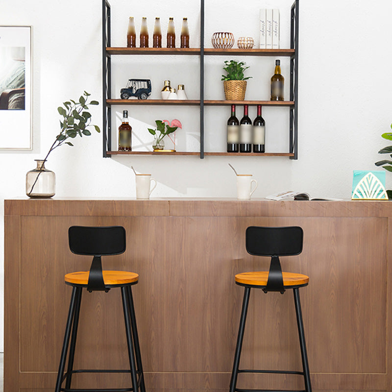 Holzbücherschild -Wand -Relf -Bücherregal für den industriellen Stil