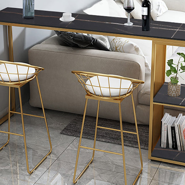 Contemporary Style Dining Bar Counter Table Rectangle Table for Kitchen