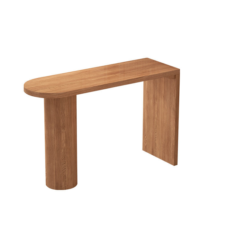 Industrial Style Wooden Bar Counter Table Dining Rectangle Table for Home