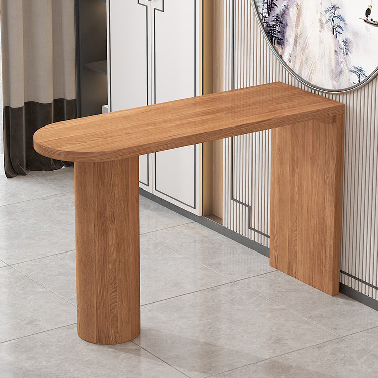 Industrial Style Wooden Bar Counter Table Dining Rectangle Table for Home