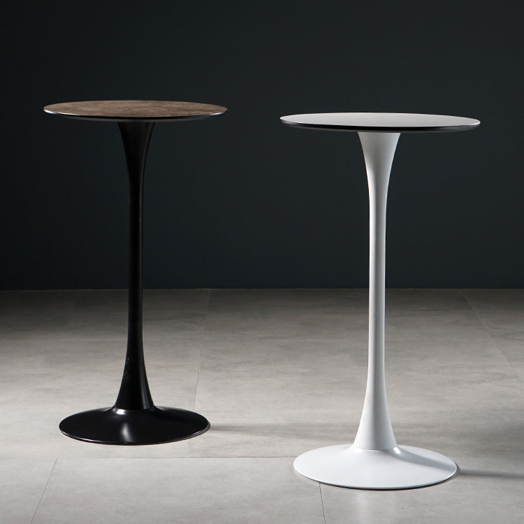 Contemporary Round Counter Table Dining Metal Counter Table for Restaurant