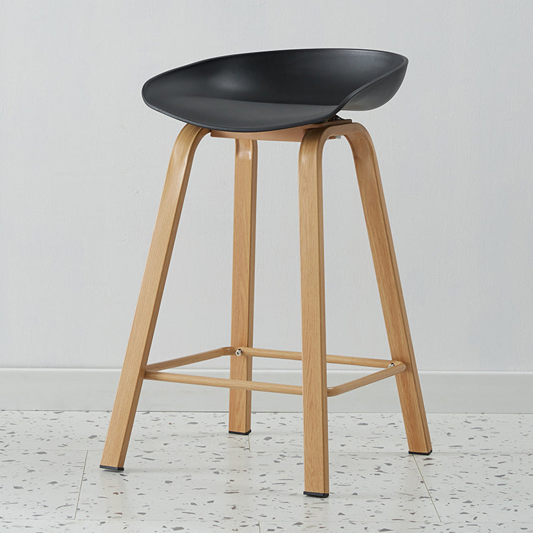 Metal Contemporary Dining Kitchen Room Armless Stool Low Back Bar Stool