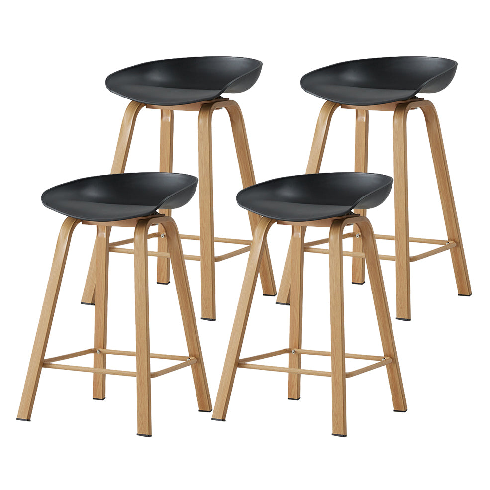 Metal Contemporary Dining Kitchen Room Armless Stool Low Back Bar Stool
