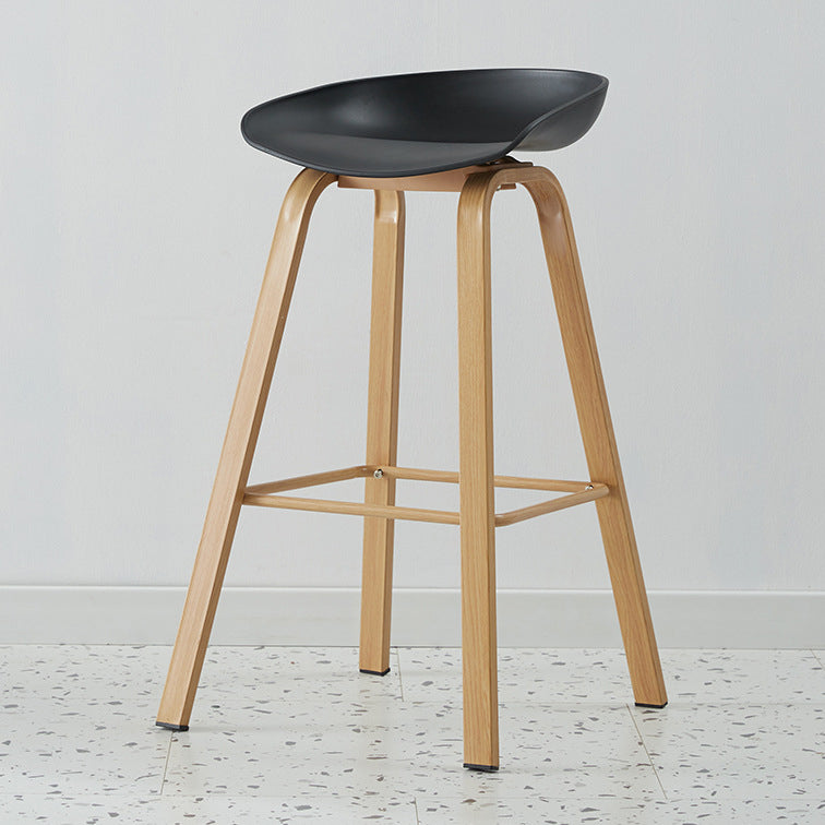 Metal Contemporary Dining Kitchen Room Armless Stool Low Back Bar Stool