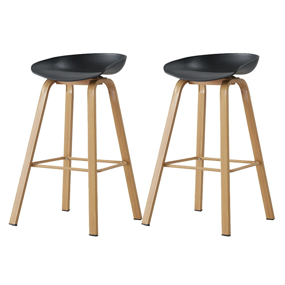 Metal Contemporary Dining Kitchen Room Armless Stool Low Back Bar Stool
