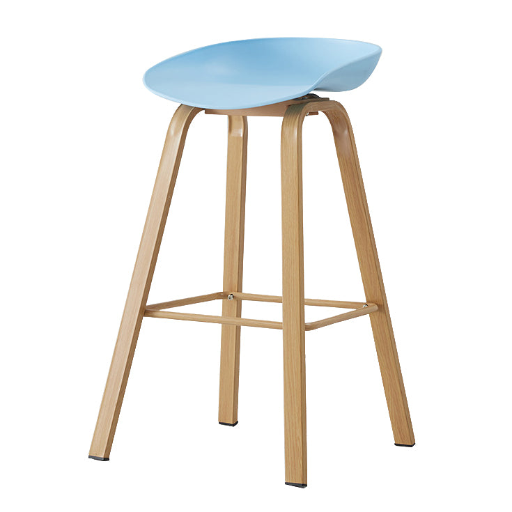 Metal Contemporary Dining Kitchen Room Armless Stool Low Back Bar Stool