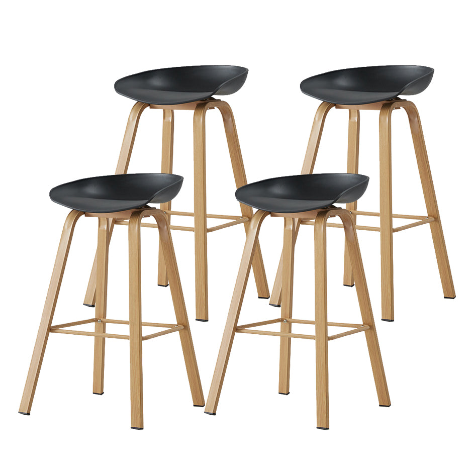 Metal Contemporary Dining Kitchen Room Armless Stool Low Back Bar Stool