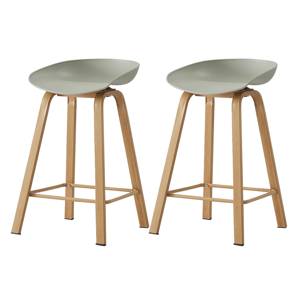 Metal Contemporary Dining Kitchen Room Armless Stool Low Back Bar Stool