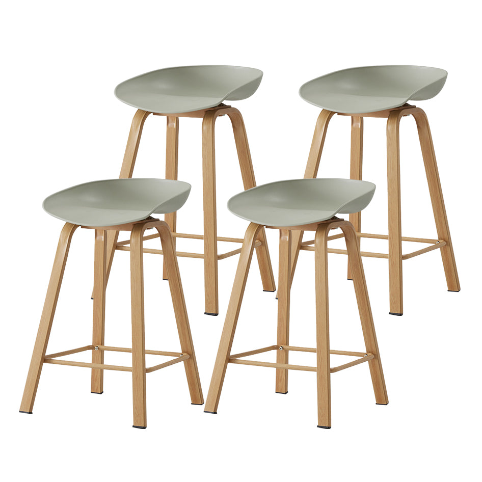 Metal Contemporary Dining Kitchen Room Armless Stool Low Back Bar Stool