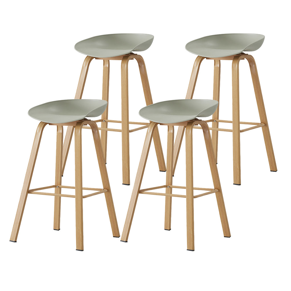 Metal Contemporary Dining Kitchen Room Armless Stool Low Back Bar Stool