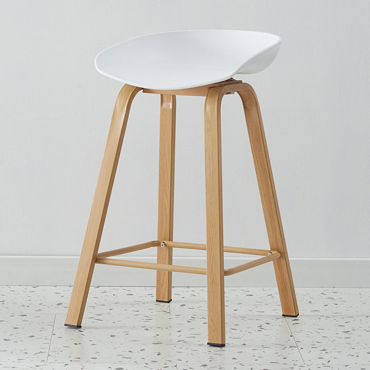 Metal Contemporary Dining Kitchen Room Armless Stool Low Back Bar Stool